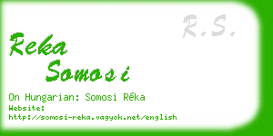 reka somosi business card