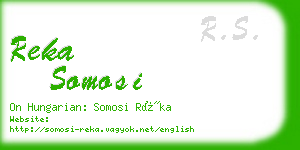 reka somosi business card